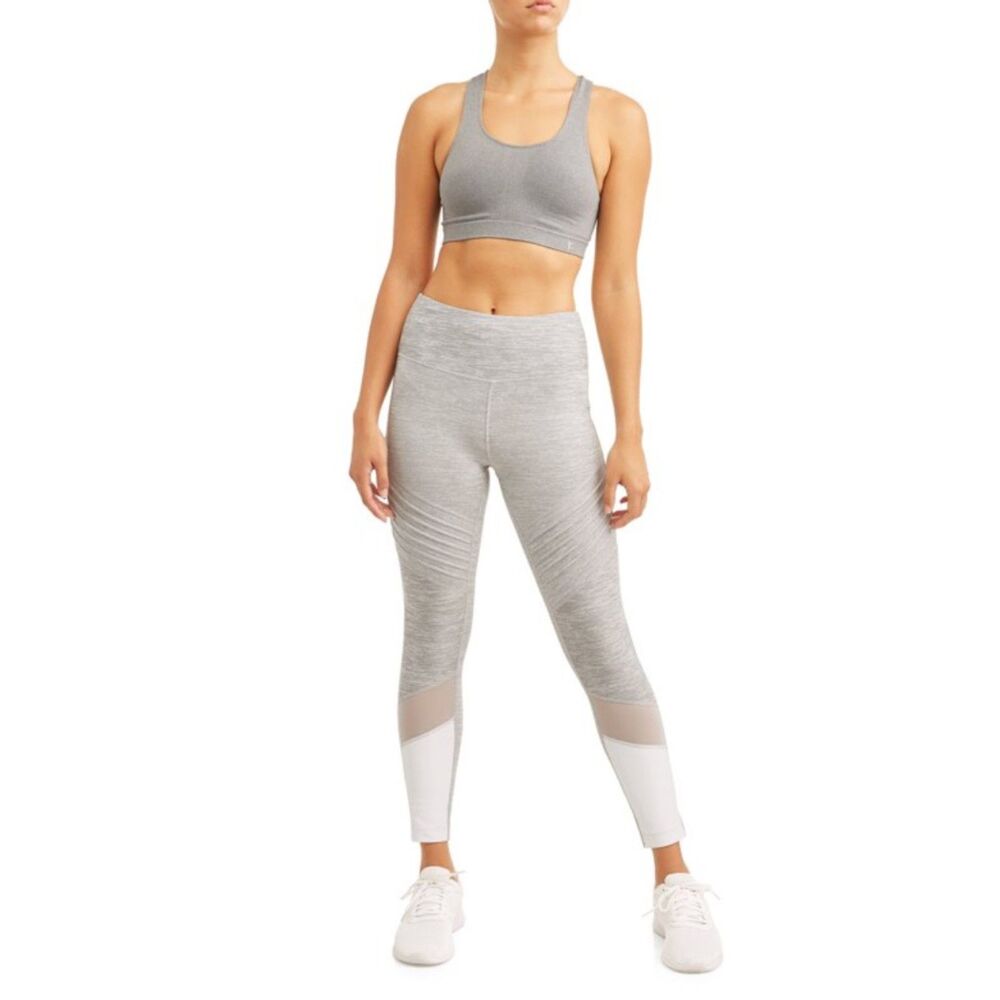 Women's AVIA Active In The Class Pleat Performance Crop Legging. Size XL